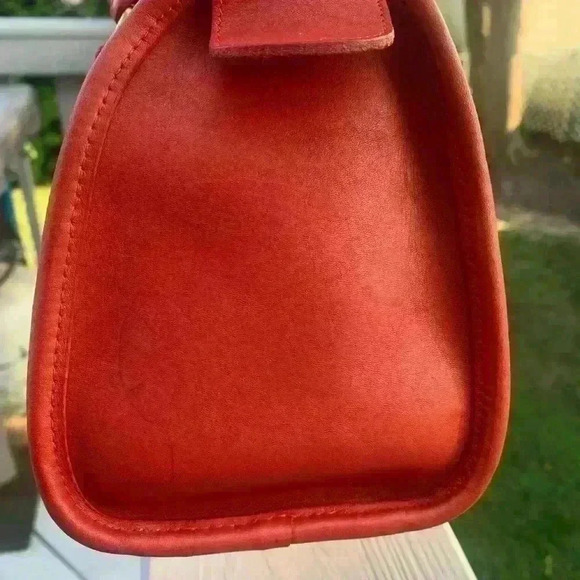 Coach Madison Small Satchel #9725 vintage Red - Picture 5 of 12